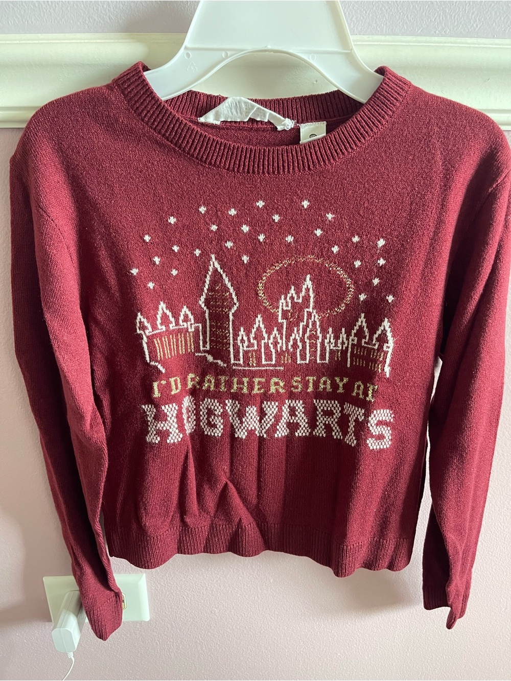 H&M - Hogwarts Burgundy Crewneck Sweater - kids